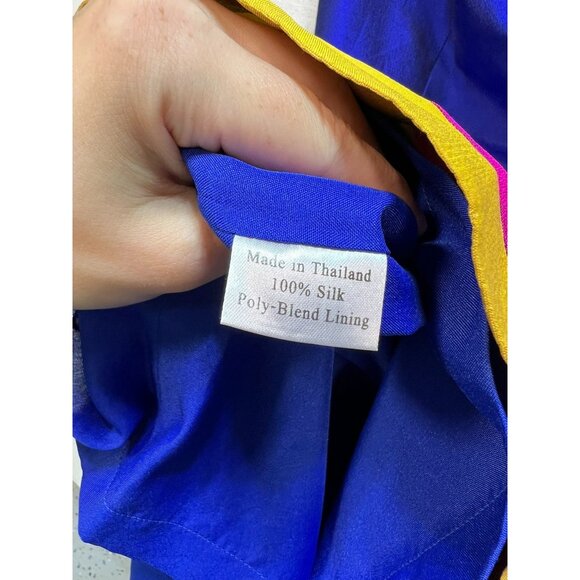 By Smith Women's Silk Strapless Mini Dress Lightweight Size 2 Multicolor Stripe - Picture 4 of 11